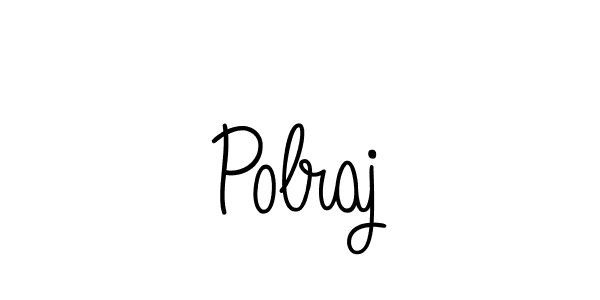 Make a beautiful signature design for name Polraj. With this signature (Angelique-Rose-font-FFP) style, you can create a handwritten signature for free. Polraj signature style 5 images and pictures png