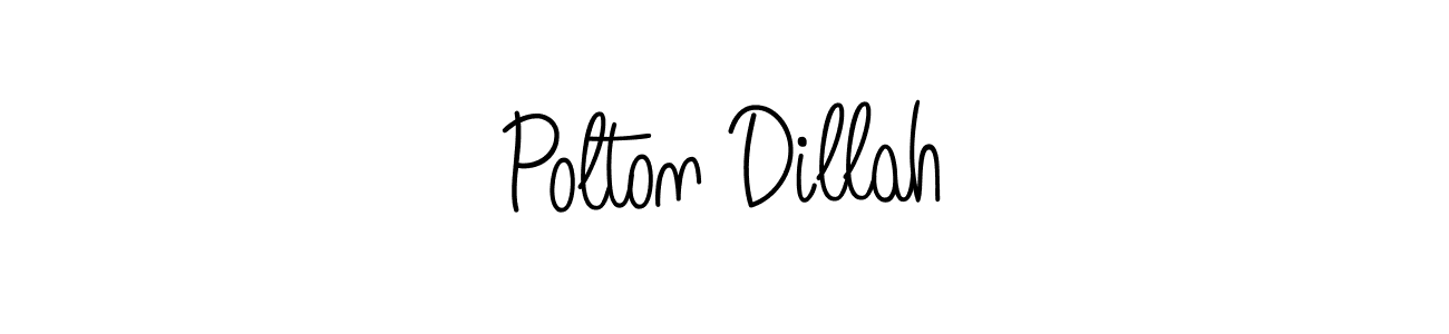 Create a beautiful signature design for name Polton Dillah. With this signature (Angelique-Rose-font-FFP) fonts, you can make a handwritten signature for free. Polton Dillah signature style 5 images and pictures png