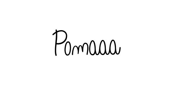 Design your own signature with our free online signature maker. With this signature software, you can create a handwritten (Angelique-Rose-font-FFP) signature for name Pomaaa. Pomaaa signature style 5 images and pictures png