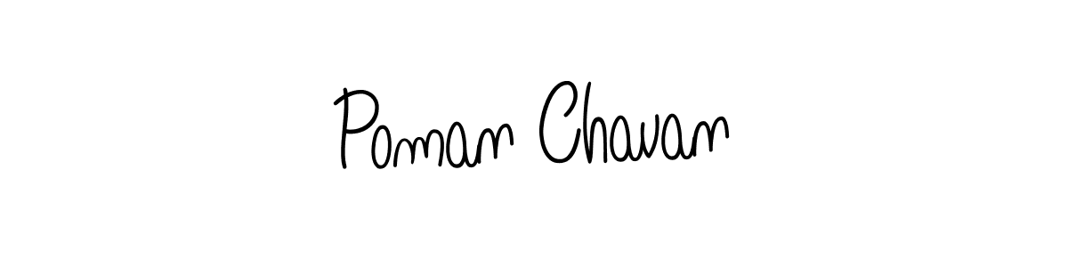 if you are searching for the best signature style for your name Poman Chavan. so please give up your signature search. here we have designed multiple signature styles  using Angelique-Rose-font-FFP. Poman Chavan signature style 5 images and pictures png