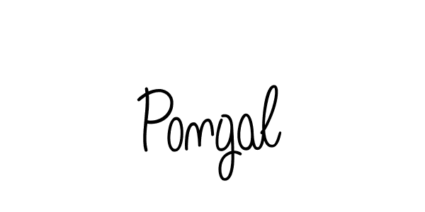 Design your own signature with our free online signature maker. With this signature software, you can create a handwritten (Angelique-Rose-font-FFP) signature for name Pongal. Pongal signature style 5 images and pictures png