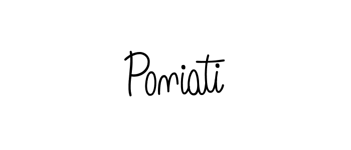 Here are the top 10 professional signature styles for the name Poniati. These are the best autograph styles you can use for your name. Poniati signature style 5 images and pictures png