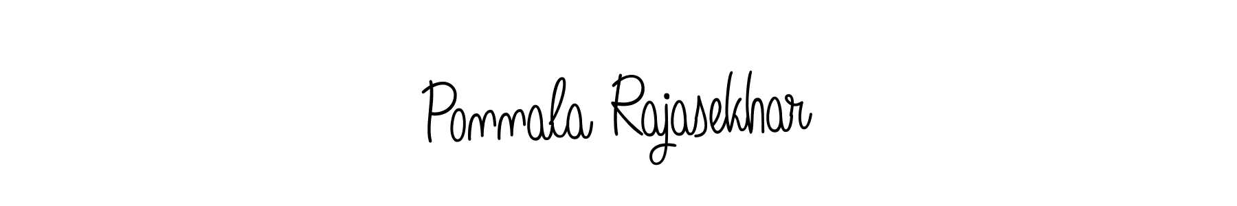 How to make Ponnala Rajasekhar name signature. Use Angelique-Rose-font-FFP style for creating short signs online. This is the latest handwritten sign. Ponnala Rajasekhar signature style 5 images and pictures png