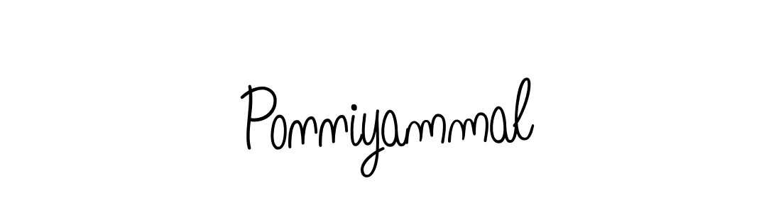 How to make Ponniyammal signature? Angelique-Rose-font-FFP is a professional autograph style. Create handwritten signature for Ponniyammal name. Ponniyammal signature style 5 images and pictures png