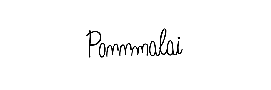 Use a signature maker to create a handwritten signature online. With this signature software, you can design (Angelique-Rose-font-FFP) your own signature for name Ponnmalai. Ponnmalai signature style 5 images and pictures png