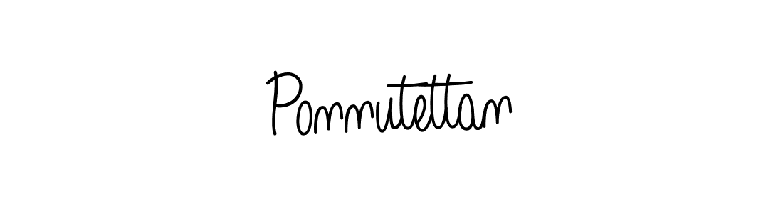 Create a beautiful signature design for name Ponnutettan. With this signature (Angelique-Rose-font-FFP) fonts, you can make a handwritten signature for free. Ponnutettan signature style 5 images and pictures png