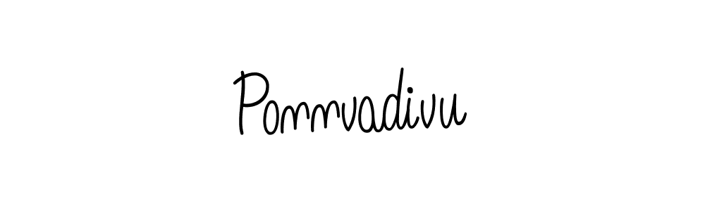How to Draw Ponnvadivu signature style? Angelique-Rose-font-FFP is a latest design signature styles for name Ponnvadivu. Ponnvadivu signature style 5 images and pictures png
