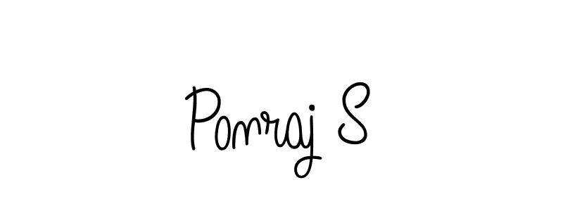 How to Draw Ponraj S signature style? Angelique-Rose-font-FFP is a latest design signature styles for name Ponraj S. Ponraj S signature style 5 images and pictures png