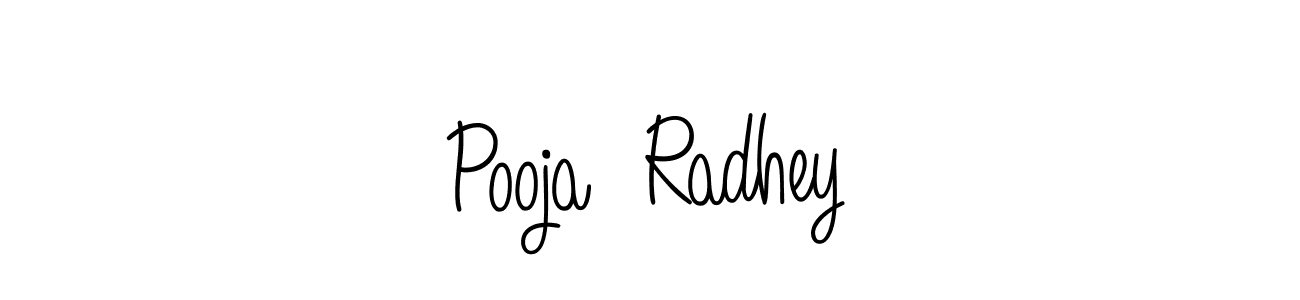 You can use this online signature creator to create a handwritten signature for the name Pooja  Radhey. This is the best online autograph maker. Pooja  Radhey signature style 5 images and pictures png