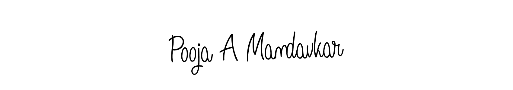 Make a short Pooja A Mandavkar signature style. Manage your documents anywhere anytime using Angelique-Rose-font-FFP. Create and add eSignatures, submit forms, share and send files easily. Pooja A Mandavkar signature style 5 images and pictures png
