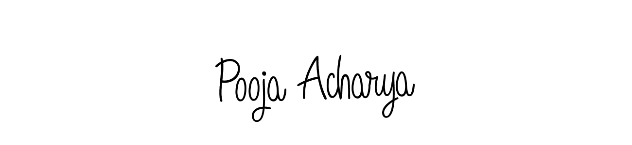 Make a beautiful signature design for name Pooja Acharya. Use this online signature maker to create a handwritten signature for free. Pooja Acharya signature style 5 images and pictures png