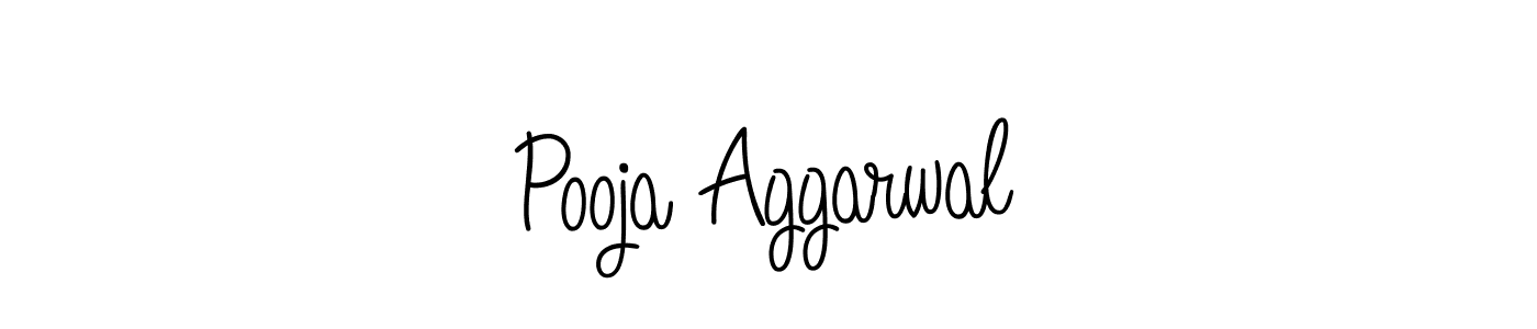 How to make Pooja Aggarwal name signature. Use Angelique-Rose-font-FFP style for creating short signs online. This is the latest handwritten sign. Pooja Aggarwal signature style 5 images and pictures png