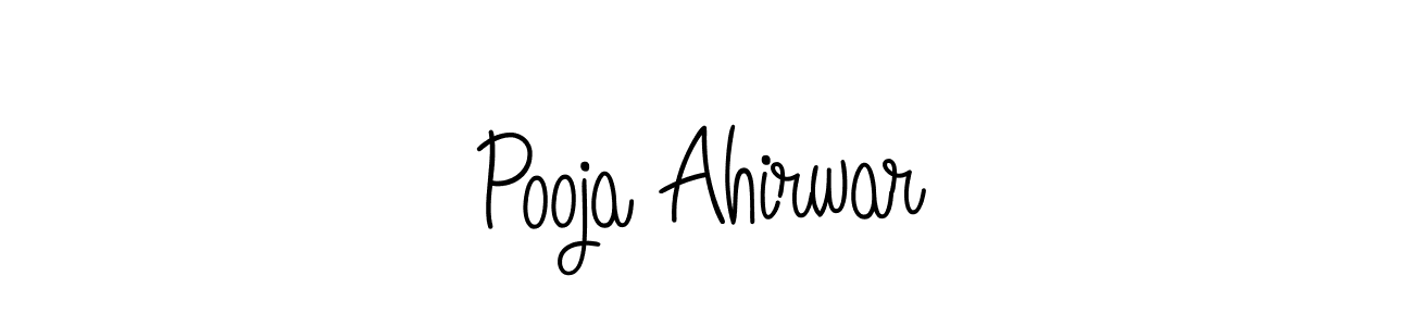 How to make Pooja Ahirwar signature? Angelique-Rose-font-FFP is a professional autograph style. Create handwritten signature for Pooja Ahirwar name. Pooja Ahirwar signature style 5 images and pictures png