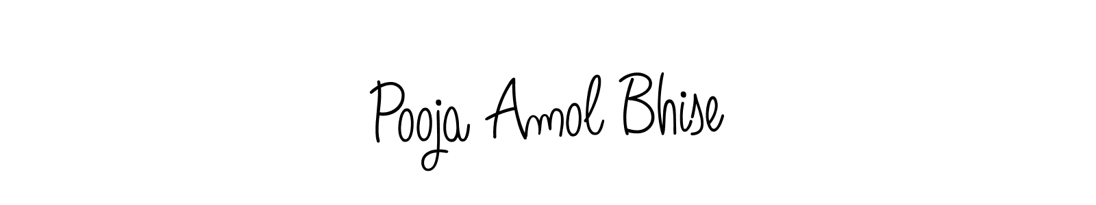 Also we have Pooja Amol Bhise name is the best signature style. Create professional handwritten signature collection using Angelique-Rose-font-FFP autograph style. Pooja Amol Bhise signature style 5 images and pictures png