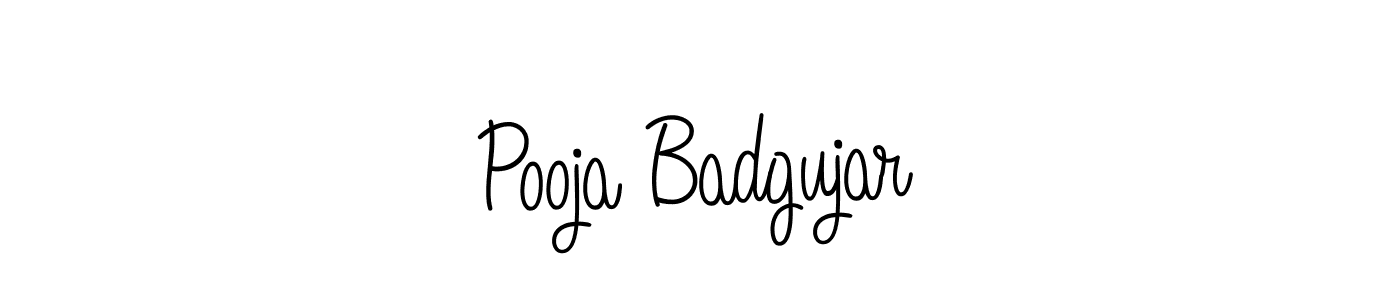 Make a short Pooja Badgujar signature style. Manage your documents anywhere anytime using Angelique-Rose-font-FFP. Create and add eSignatures, submit forms, share and send files easily. Pooja Badgujar signature style 5 images and pictures png