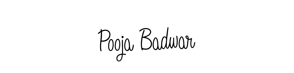It looks lik you need a new signature style for name Pooja Badwar. Design unique handwritten (Angelique-Rose-font-FFP) signature with our free signature maker in just a few clicks. Pooja Badwar signature style 5 images and pictures png