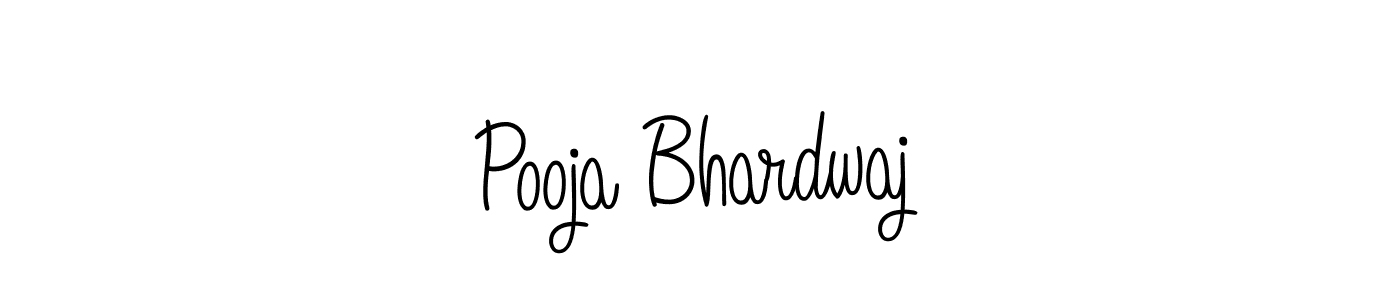 Create a beautiful signature design for name Pooja Bhardwaj. With this signature (Angelique-Rose-font-FFP) fonts, you can make a handwritten signature for free. Pooja Bhardwaj signature style 5 images and pictures png