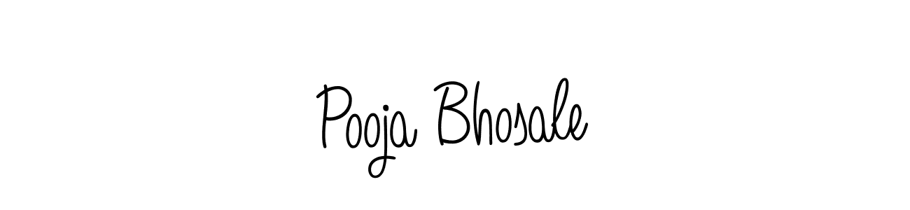 Design your own signature with our free online signature maker. With this signature software, you can create a handwritten (Angelique-Rose-font-FFP) signature for name Pooja Bhosale. Pooja Bhosale signature style 5 images and pictures png