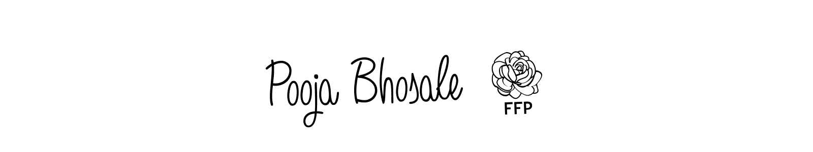 Design your own signature with our free online signature maker. With this signature software, you can create a handwritten (Angelique-Rose-font-FFP) signature for name Pooja Bhosale  7. Pooja Bhosale  7 signature style 5 images and pictures png