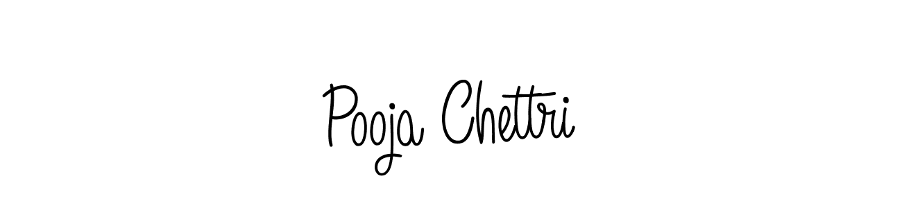 How to make Pooja Chettri name signature. Use Angelique-Rose-font-FFP style for creating short signs online. This is the latest handwritten sign. Pooja Chettri signature style 5 images and pictures png