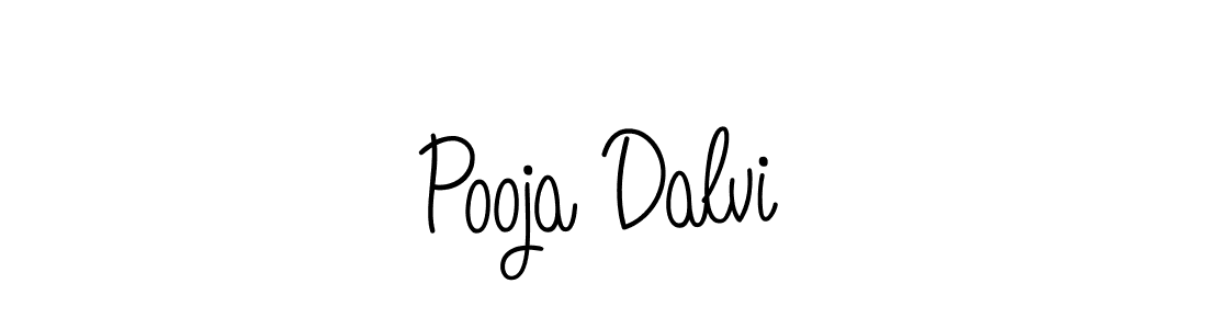 How to make Pooja Dalvi name signature. Use Angelique-Rose-font-FFP style for creating short signs online. This is the latest handwritten sign. Pooja Dalvi signature style 5 images and pictures png