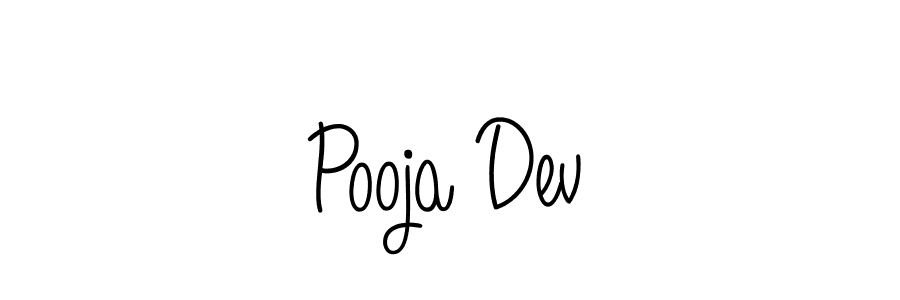 How to make Pooja Dev signature? Angelique-Rose-font-FFP is a professional autograph style. Create handwritten signature for Pooja Dev name. Pooja Dev signature style 5 images and pictures png