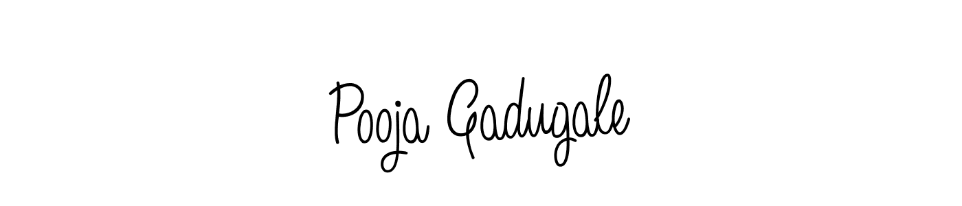 if you are searching for the best signature style for your name Pooja Gadugale. so please give up your signature search. here we have designed multiple signature styles  using Angelique-Rose-font-FFP. Pooja Gadugale signature style 5 images and pictures png