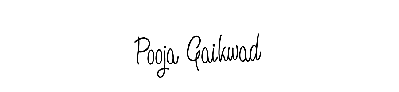 Design your own signature with our free online signature maker. With this signature software, you can create a handwritten (Angelique-Rose-font-FFP) signature for name Pooja Gaikwad. Pooja Gaikwad signature style 5 images and pictures png