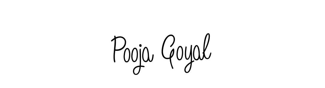 How to make Pooja Goyal name signature. Use Angelique-Rose-font-FFP style for creating short signs online. This is the latest handwritten sign. Pooja Goyal signature style 5 images and pictures png