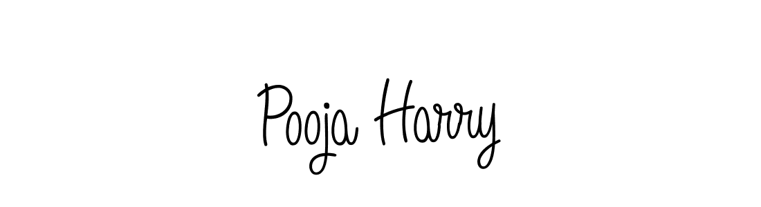 How to make Pooja Harry signature? Angelique-Rose-font-FFP is a professional autograph style. Create handwritten signature for Pooja Harry name. Pooja Harry signature style 5 images and pictures png