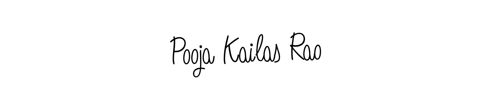 Make a beautiful signature design for name Pooja Kailas Rao. Use this online signature maker to create a handwritten signature for free. Pooja Kailas Rao signature style 5 images and pictures png