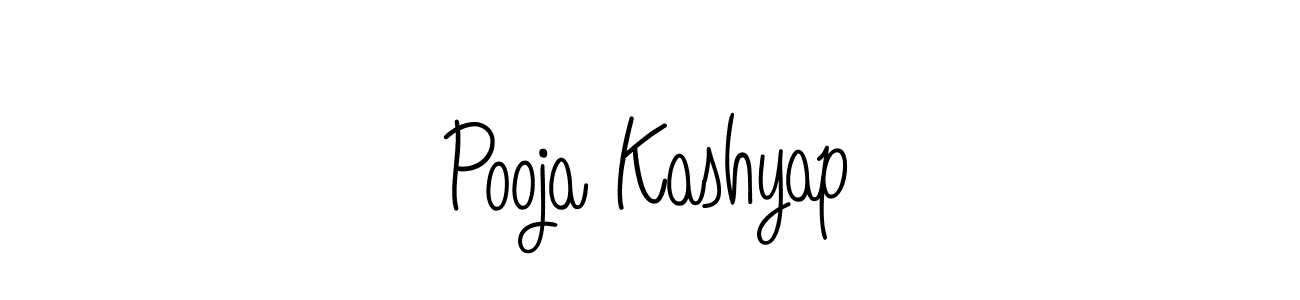 Design your own signature with our free online signature maker. With this signature software, you can create a handwritten (Angelique-Rose-font-FFP) signature for name Pooja Kashyap. Pooja Kashyap signature style 5 images and pictures png