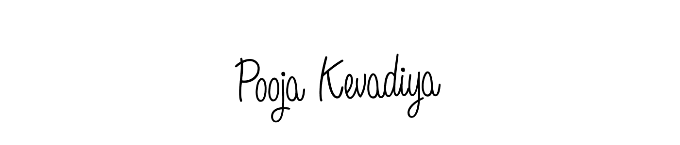 It looks lik you need a new signature style for name Pooja Kevadiya. Design unique handwritten (Angelique-Rose-font-FFP) signature with our free signature maker in just a few clicks. Pooja Kevadiya signature style 5 images and pictures png