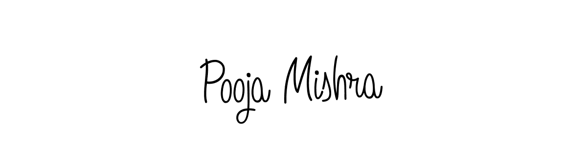 Create a beautiful signature design for name Pooja Mishra. With this signature (Angelique-Rose-font-FFP) fonts, you can make a handwritten signature for free. Pooja Mishra signature style 5 images and pictures png