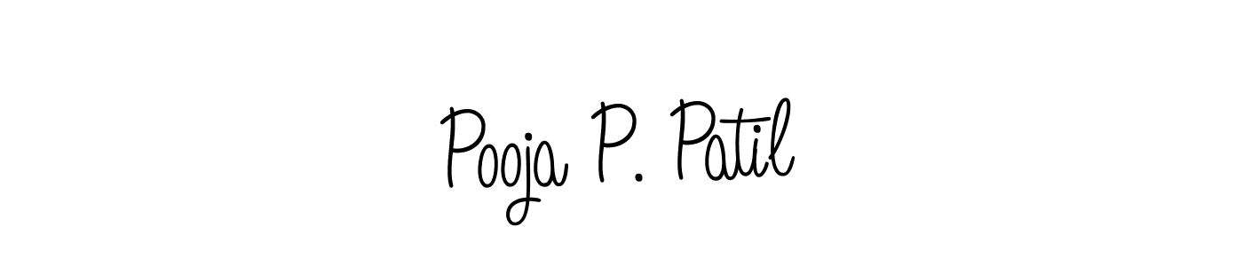 Angelique-Rose-font-FFP is a professional signature style that is perfect for those who want to add a touch of class to their signature. It is also a great choice for those who want to make their signature more unique. Get Pooja P. Patil name to fancy signature for free. Pooja P. Patil signature style 5 images and pictures png