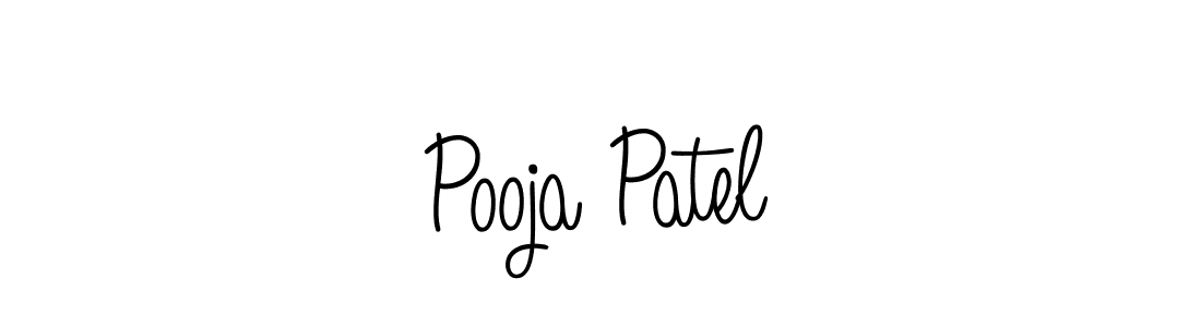 The best way (Angelique-Rose-font-FFP) to make a short signature is to pick only two or three words in your name. The name Pooja Patel include a total of six letters. For converting this name. Pooja Patel signature style 5 images and pictures png