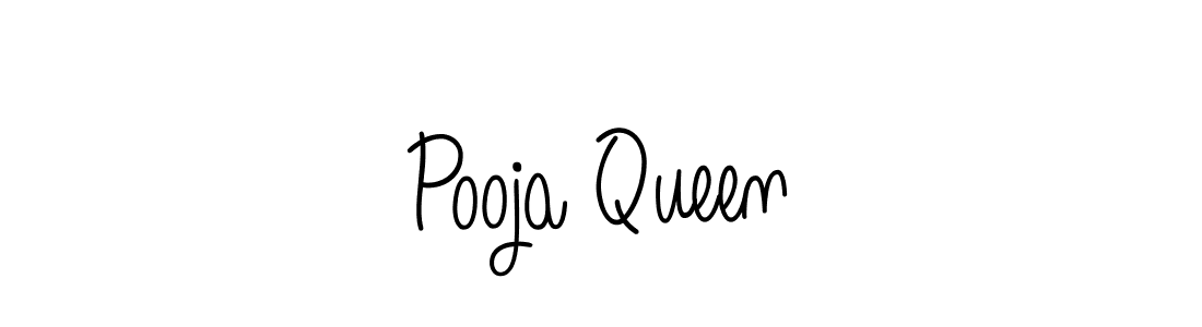 Use a signature maker to create a handwritten signature online. With this signature software, you can design (Angelique-Rose-font-FFP) your own signature for name Pooja Queen. Pooja Queen signature style 5 images and pictures png