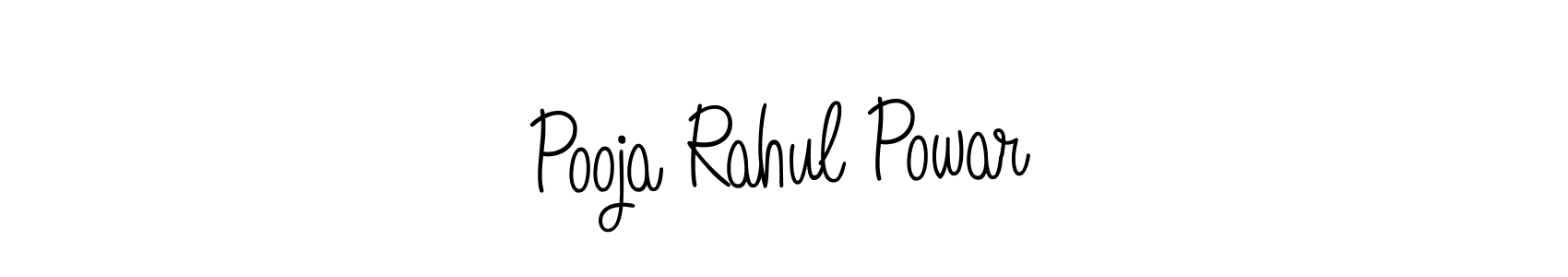 Create a beautiful signature design for name Pooja Rahul Powar. With this signature (Angelique-Rose-font-FFP) fonts, you can make a handwritten signature for free. Pooja Rahul Powar signature style 5 images and pictures png