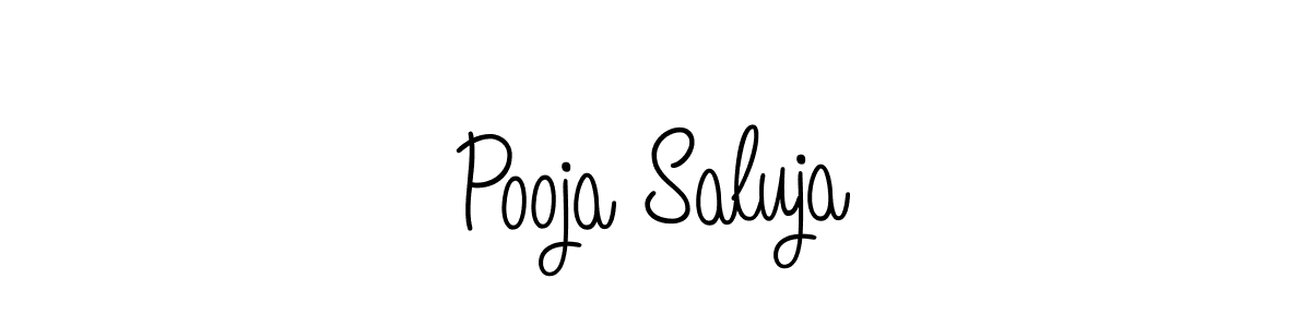 Best and Professional Signature Style for Pooja Saluja. Angelique-Rose-font-FFP Best Signature Style Collection. Pooja Saluja signature style 5 images and pictures png