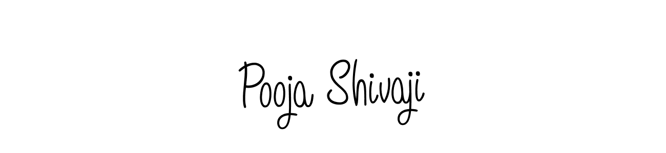 How to make Pooja Shivaji signature? Angelique-Rose-font-FFP is a professional autograph style. Create handwritten signature for Pooja Shivaji name. Pooja Shivaji signature style 5 images and pictures png