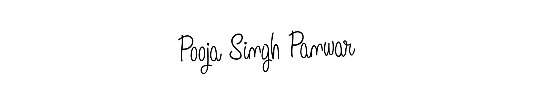 Use a signature maker to create a handwritten signature online. With this signature software, you can design (Angelique-Rose-font-FFP) your own signature for name Pooja Singh Panwar. Pooja Singh Panwar signature style 5 images and pictures png