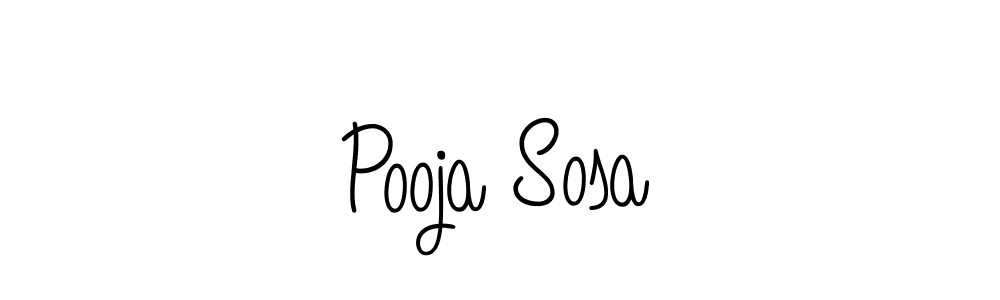 Angelique-Rose-font-FFP is a professional signature style that is perfect for those who want to add a touch of class to their signature. It is also a great choice for those who want to make their signature more unique. Get Pooja Sosa name to fancy signature for free. Pooja Sosa signature style 5 images and pictures png