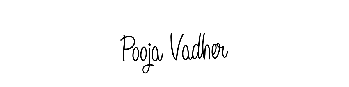 Best and Professional Signature Style for Pooja Vadher. Angelique-Rose-font-FFP Best Signature Style Collection. Pooja Vadher signature style 5 images and pictures png