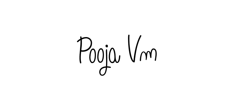 How to make Pooja Vm signature? Angelique-Rose-font-FFP is a professional autograph style. Create handwritten signature for Pooja Vm name. Pooja Vm signature style 5 images and pictures png
