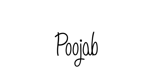 Best and Professional Signature Style for Poojab. Angelique-Rose-font-FFP Best Signature Style Collection. Poojab signature style 5 images and pictures png