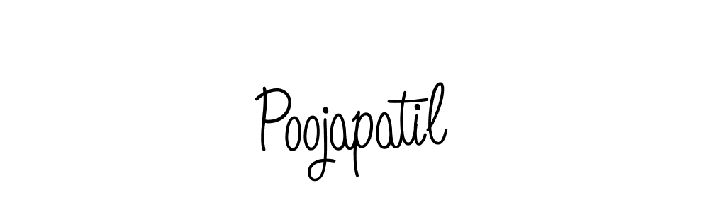 Poojapatil stylish signature style. Best Handwritten Sign (Angelique-Rose-font-FFP) for my name. Handwritten Signature Collection Ideas for my name Poojapatil. Poojapatil signature style 5 images and pictures png