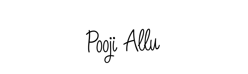 Here are the top 10 professional signature styles for the name Pooji Allu. These are the best autograph styles you can use for your name. Pooji Allu signature style 5 images and pictures png