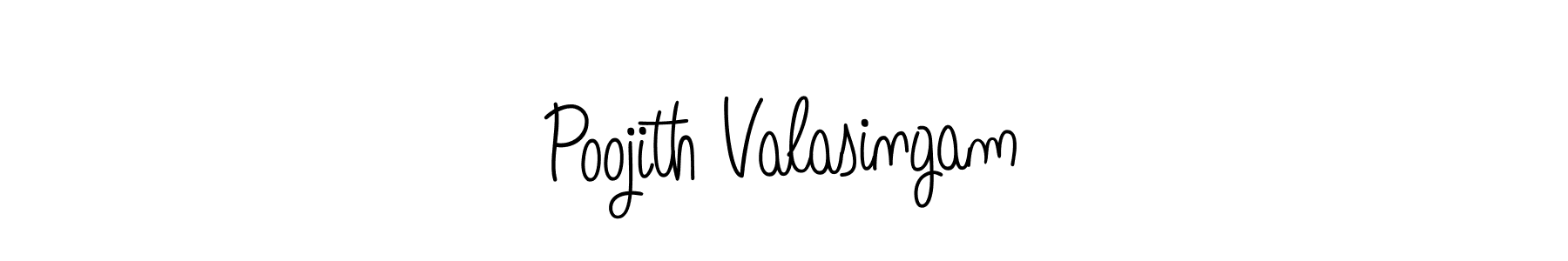 You can use this online signature creator to create a handwritten signature for the name Poojith Valasingam. This is the best online autograph maker. Poojith Valasingam signature style 5 images and pictures png