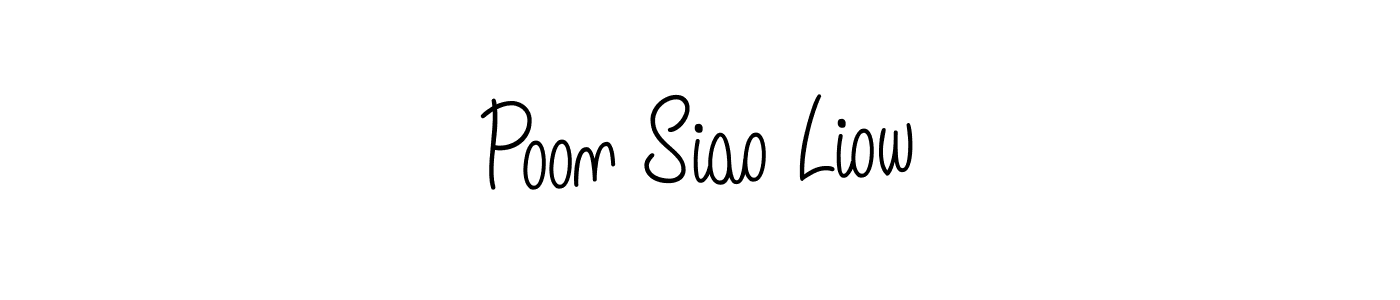 It looks lik you need a new signature style for name Poon Siao Liow. Design unique handwritten (Angelique-Rose-font-FFP) signature with our free signature maker in just a few clicks. Poon Siao Liow signature style 5 images and pictures png