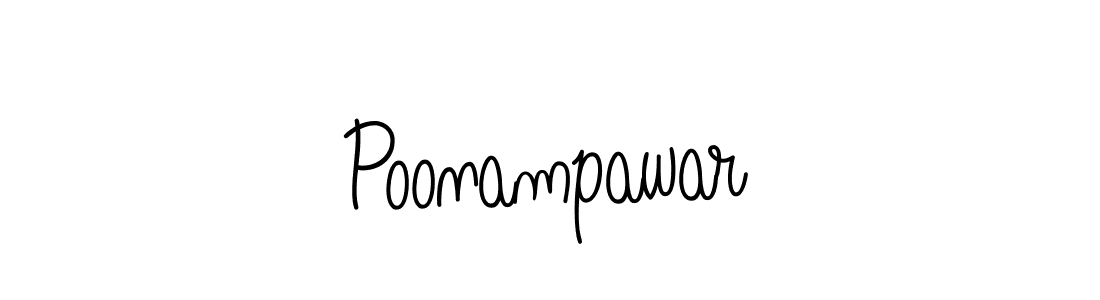 Create a beautiful signature design for name Poonampawar. With this signature (Angelique-Rose-font-FFP) fonts, you can make a handwritten signature for free. Poonampawar signature style 5 images and pictures png